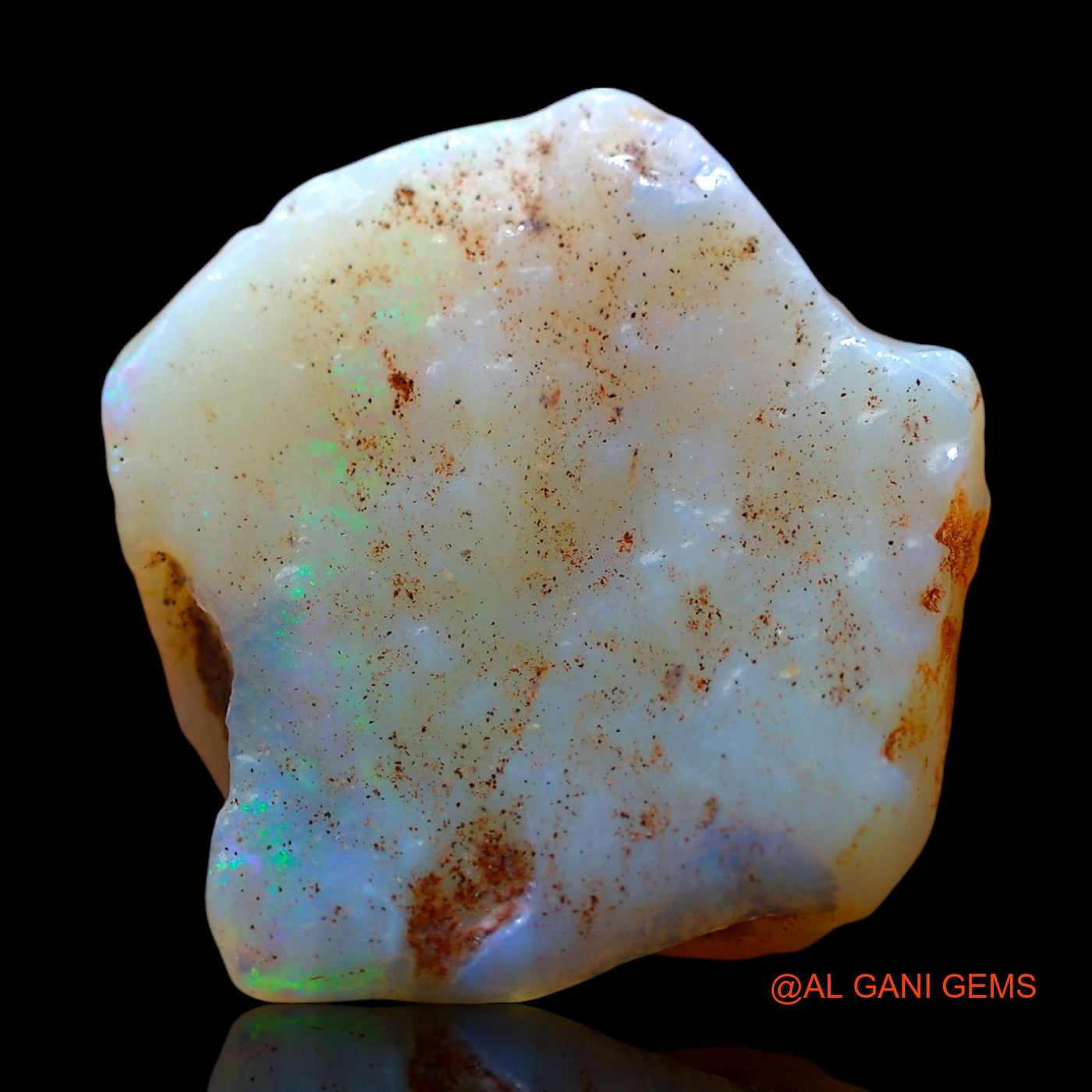 8.00 Cts Natural Australian Fire Opal Loose Gemstone Fancy Rough 19x18x4 mm RE-727