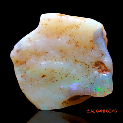 8.00 Cts Natural Australian Fire Opal Loose Gemstone Fancy Rough 19x18x4 mm RE-727