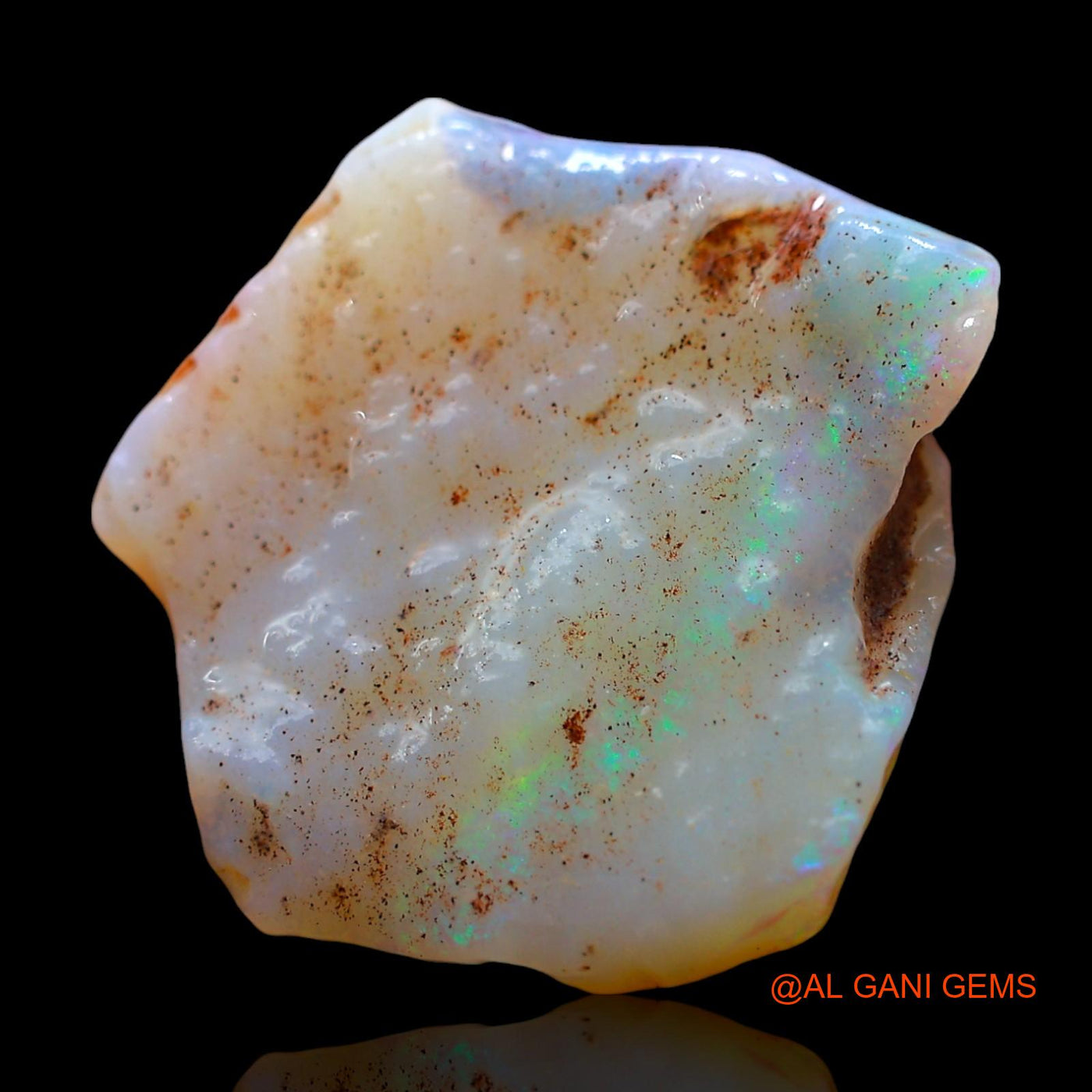 8.00 Cts Natural Australian Fire Opal Loose Gemstone Fancy Rough 19x18x4 mm RE-727