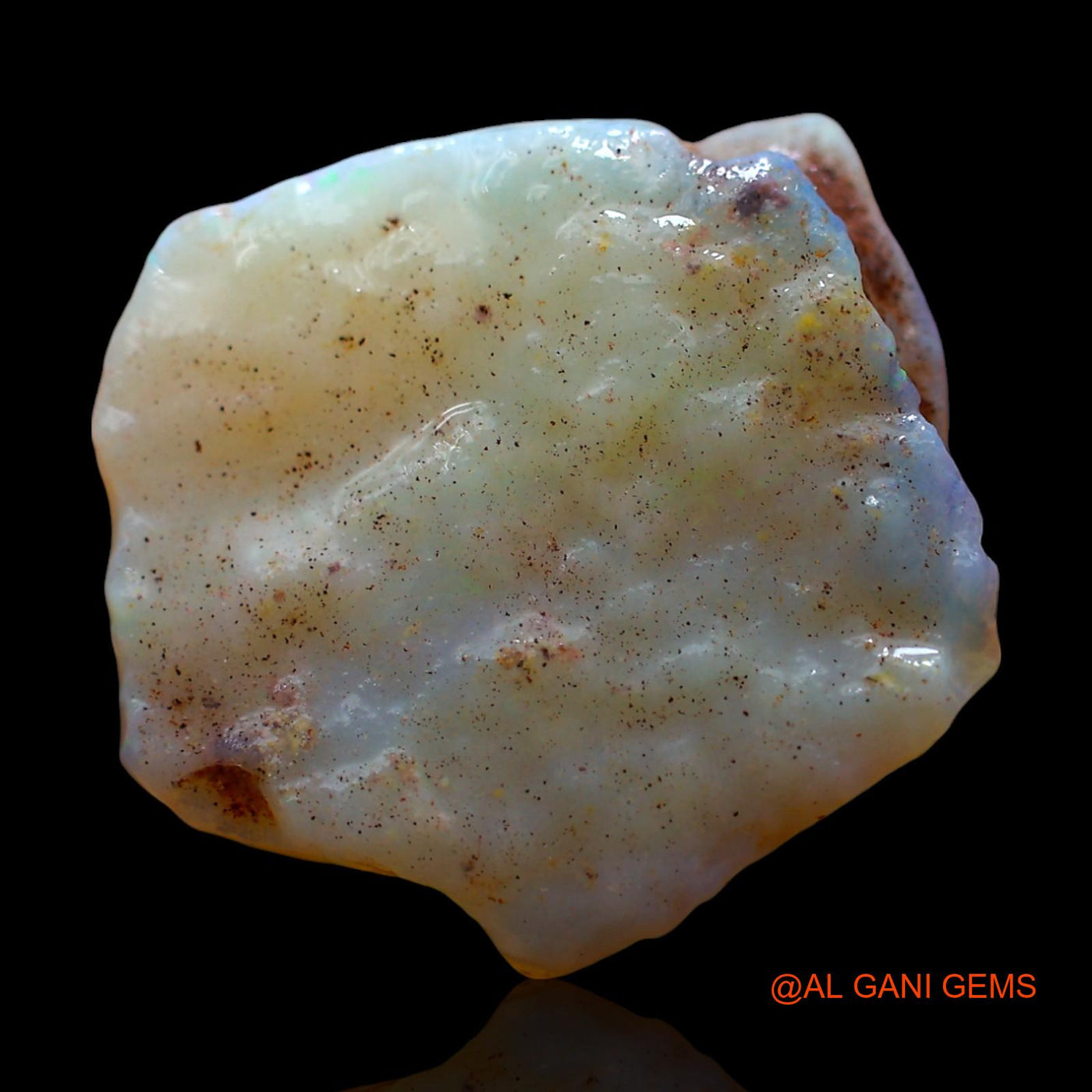 8.00 Cts Natural Australian Fire Opal Loose Gemstone Fancy Rough 19x18x4 mm RE-727