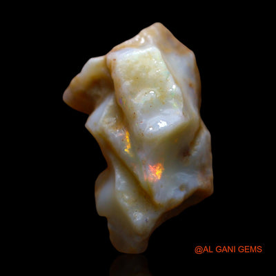 14.00 Cts Natural Australian Fire Opal Loose Gemstone Fancy Rough 25x14x9 mm RE-728