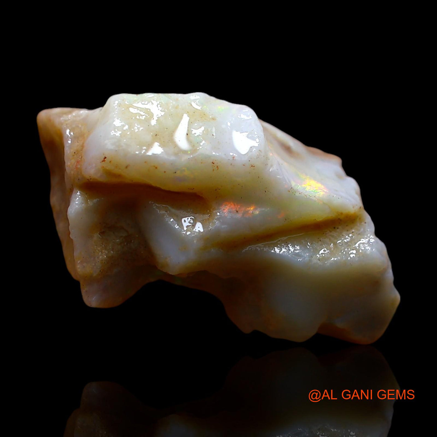 14.00 Cts Natural Australian Fire Opal Loose Gemstone Fancy Rough 25x14x9 mm RE-728