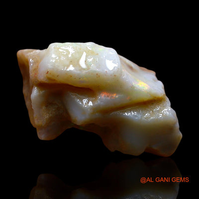 14.00 Cts Natural Australian Fire Opal Loose Gemstone Fancy Rough 25x14x9 mm RE-728