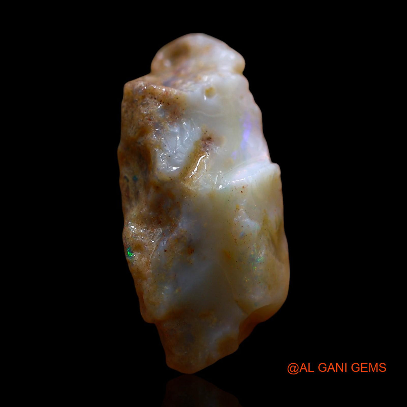 14.00 Cts Natural Australian Fire Opal Loose Gemstone Fancy Rough 25x14x9 mm RE-728