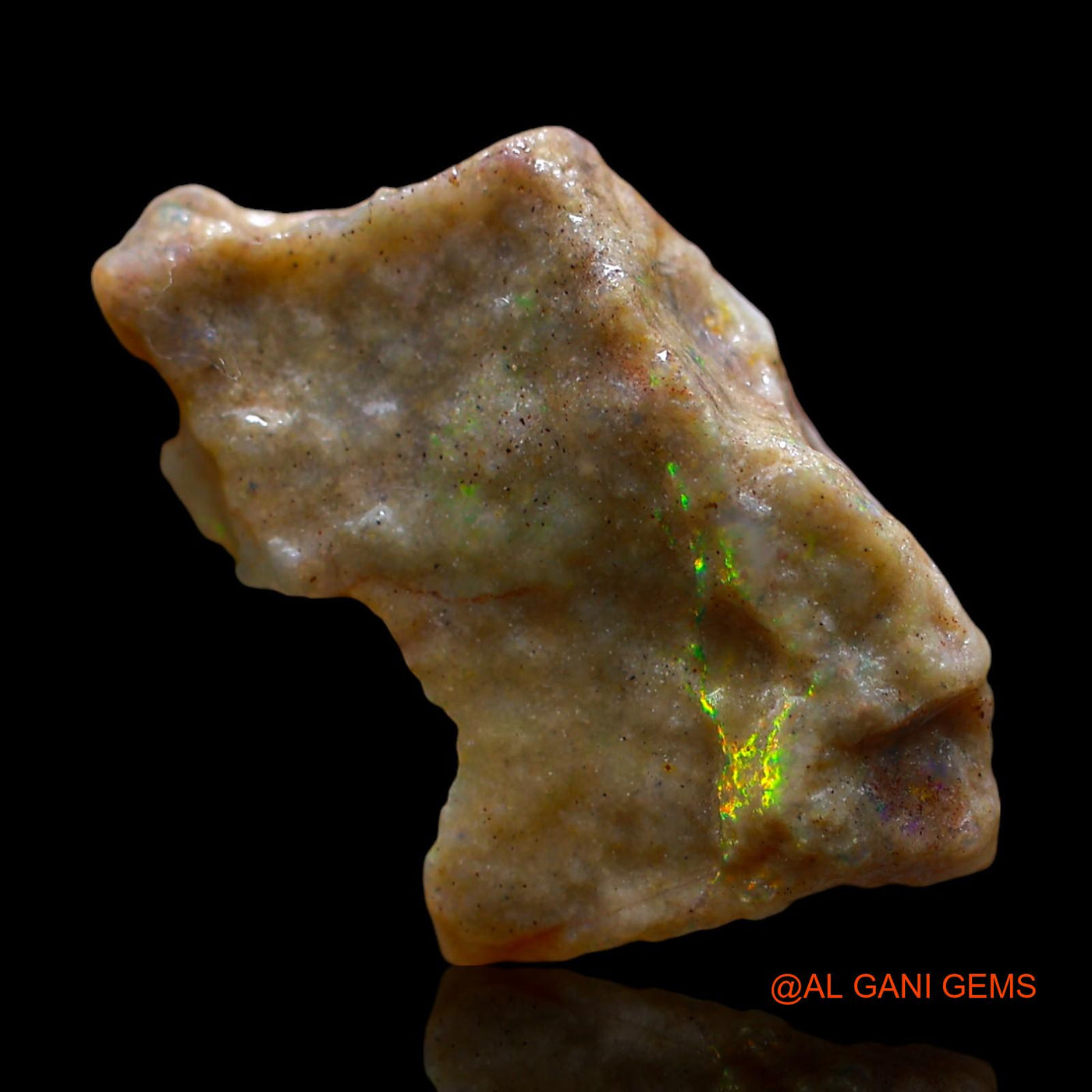 14.00 Cts Natural Australian Fire Opal Loose Gemstone Fancy Rough 25x14x9 mm RE-728