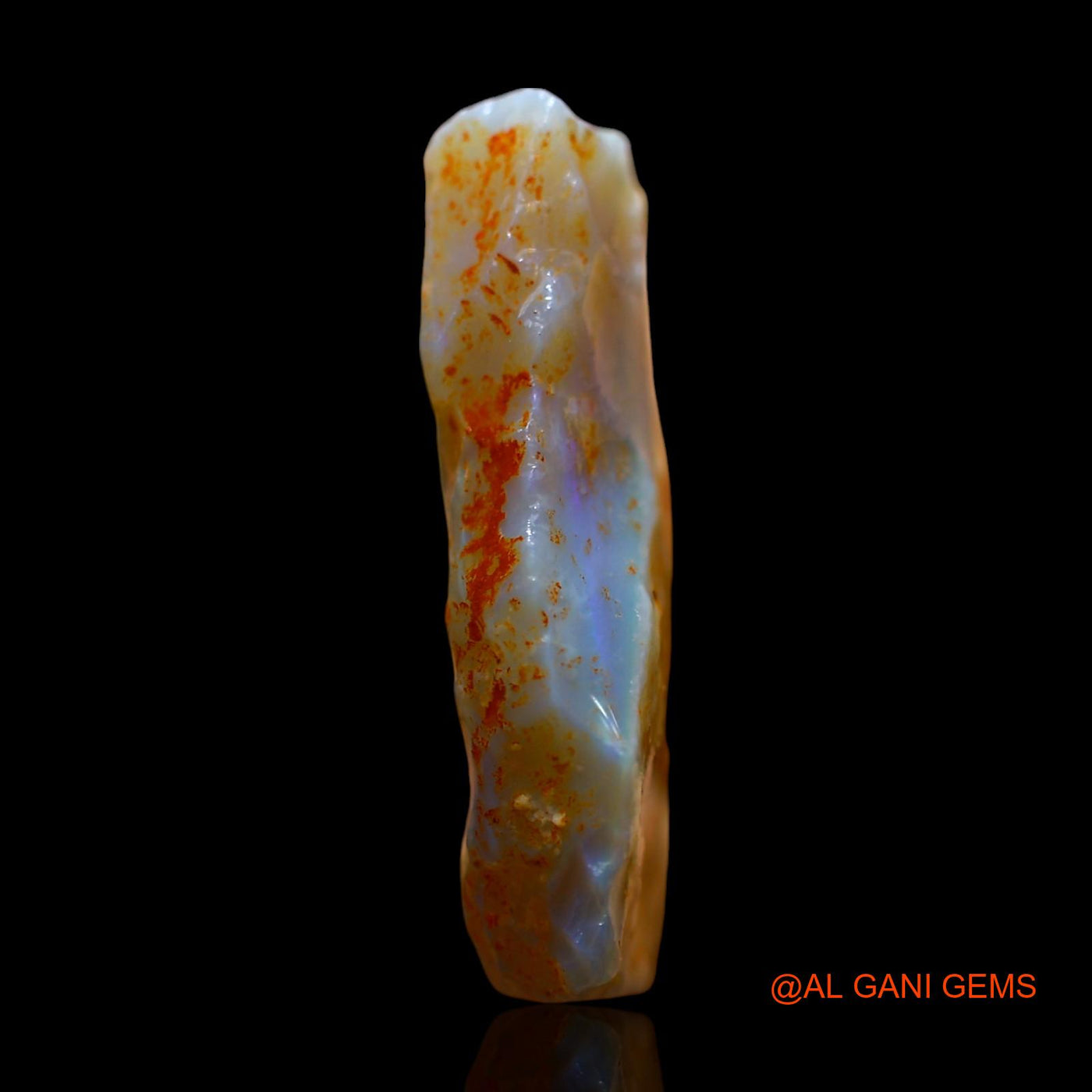 21.00 Cts Natural Australian Fire Opal Loose Gemstone Fancy Rough 25x22x6 mm RE-730