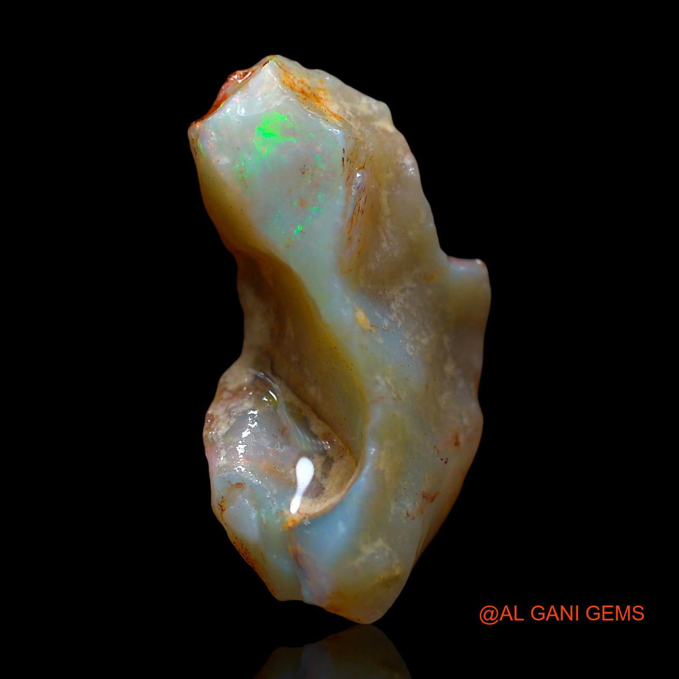 12.00 Cts Unheated Australian Fire Opal Loose Gemstone Fancy Rough Natural 26x13x9 mm RE-731