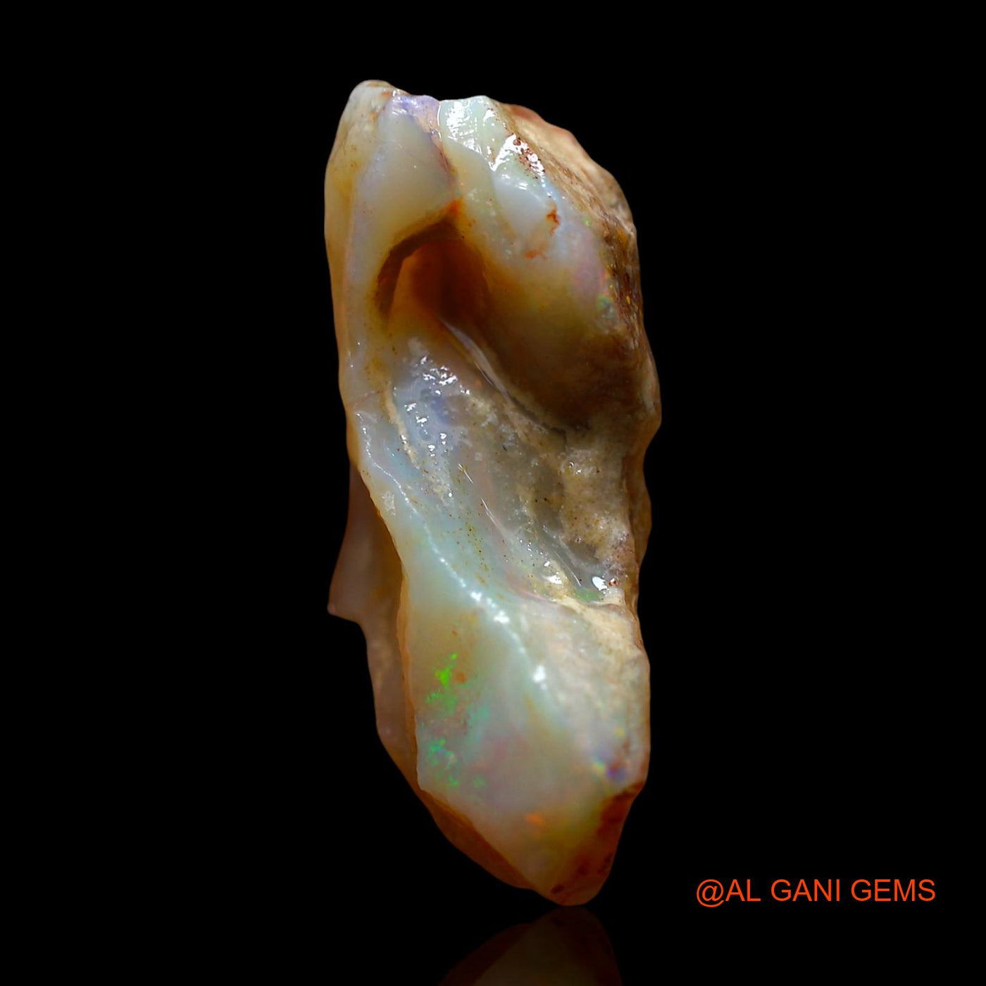 12.00 Cts Unheated Australian Fire Opal Loose Gemstone Fancy Rough Natural 26x13x9 mm RE-731