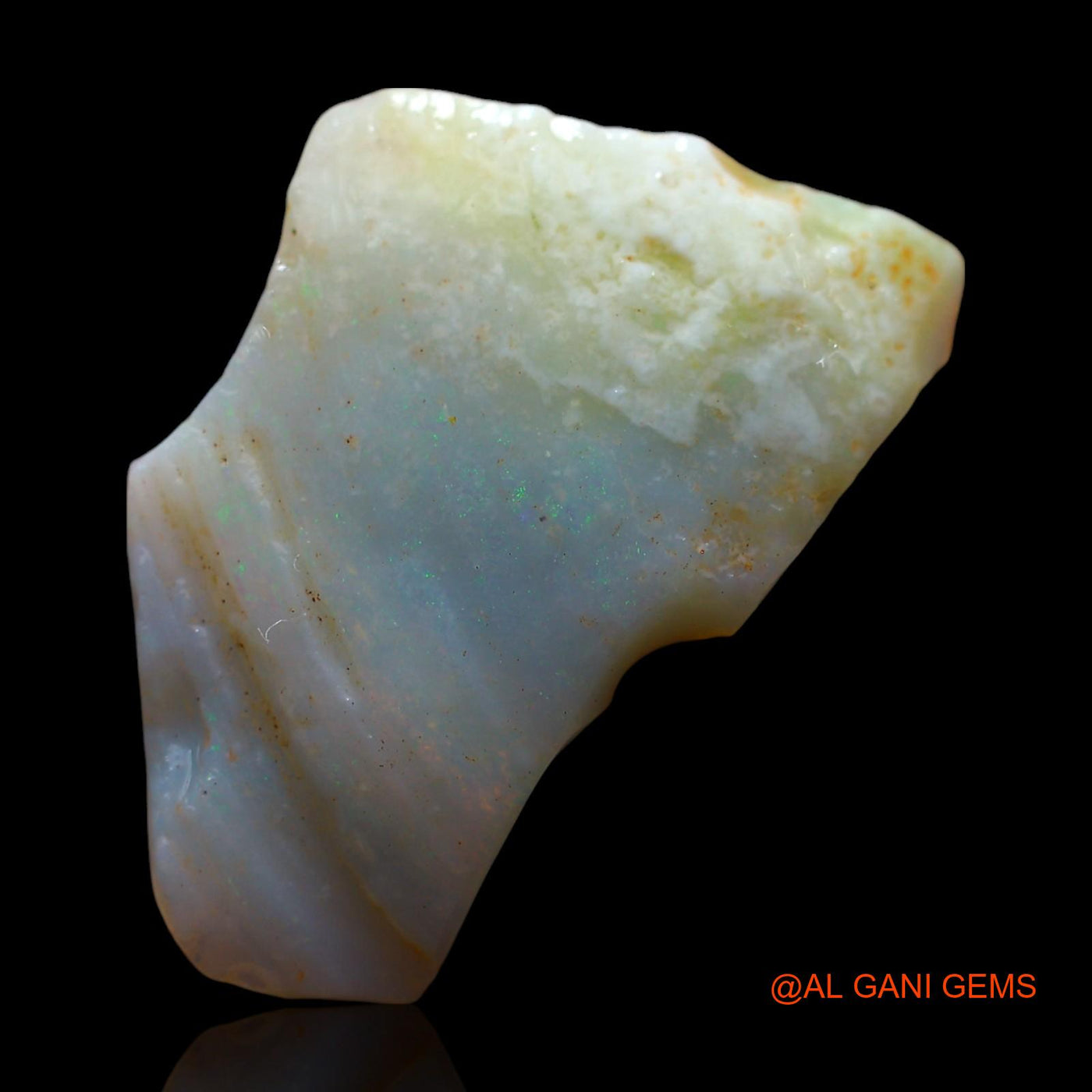 6.00 Cts Natural Australian Fire Opal Loose Gemstone Fancy Rough 24x15x4 mm RE-733