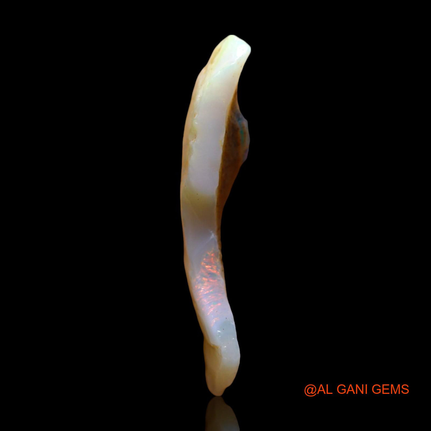 6.00 Cts Natural Australian Fire Opal Loose Gemstone Fancy Rough 24x15x4 mm RE-733