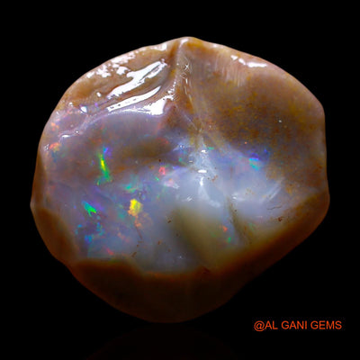Natural Untreated Fire Opal Loose Gemstone Fancy Rough From Australia 12.00 Cts 19x18x8 mm RE-736