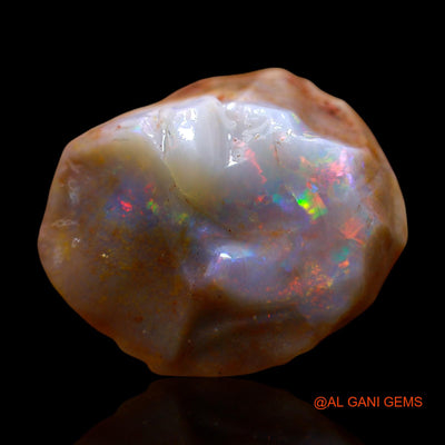 Natural Untreated Fire Opal Loose Gemstone Fancy Rough From Australia 12.00 Cts 19x18x8 mm RE-736