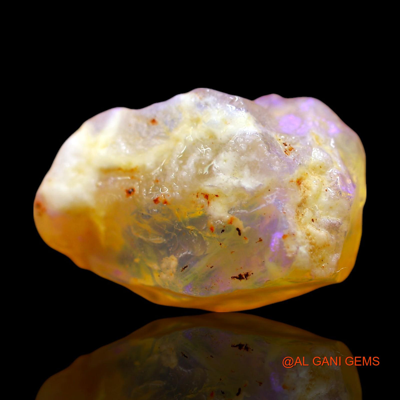 11.00 Cts Natural Australian Fire Opal Loose Gemstone Fancy Rough 20x14x9 mm RE-737