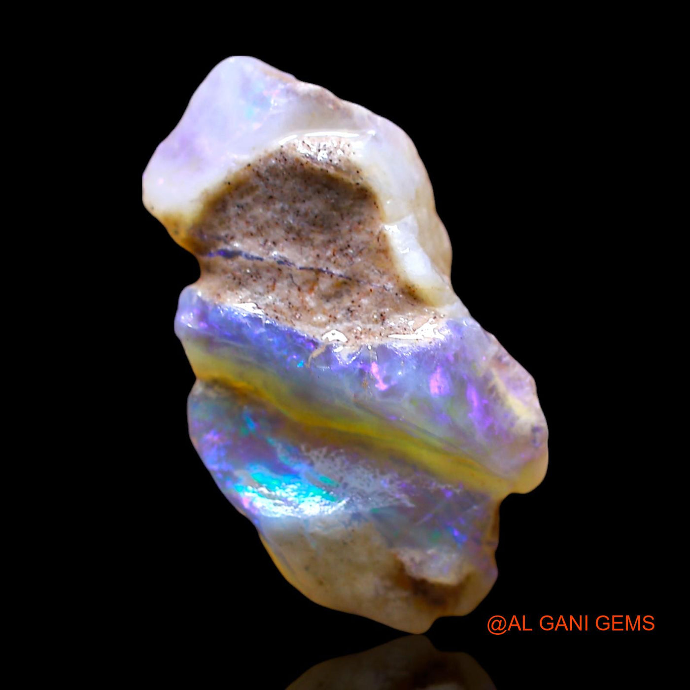 Natural Untreated Fire Opal Loose Gemstone Fancy Rough From Australia 9.00 Cts 22x12x9 mm RE-743