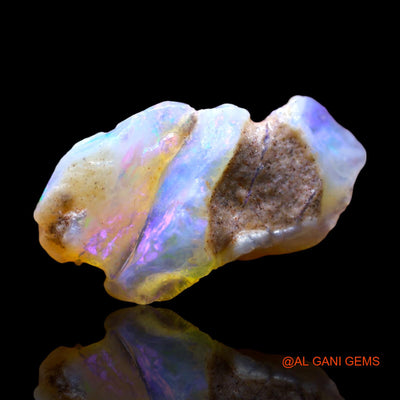 Natural Untreated Fire Opal Loose Gemstone Fancy Rough From Australia 9.00 Cts 22x12x9 mm RE-743