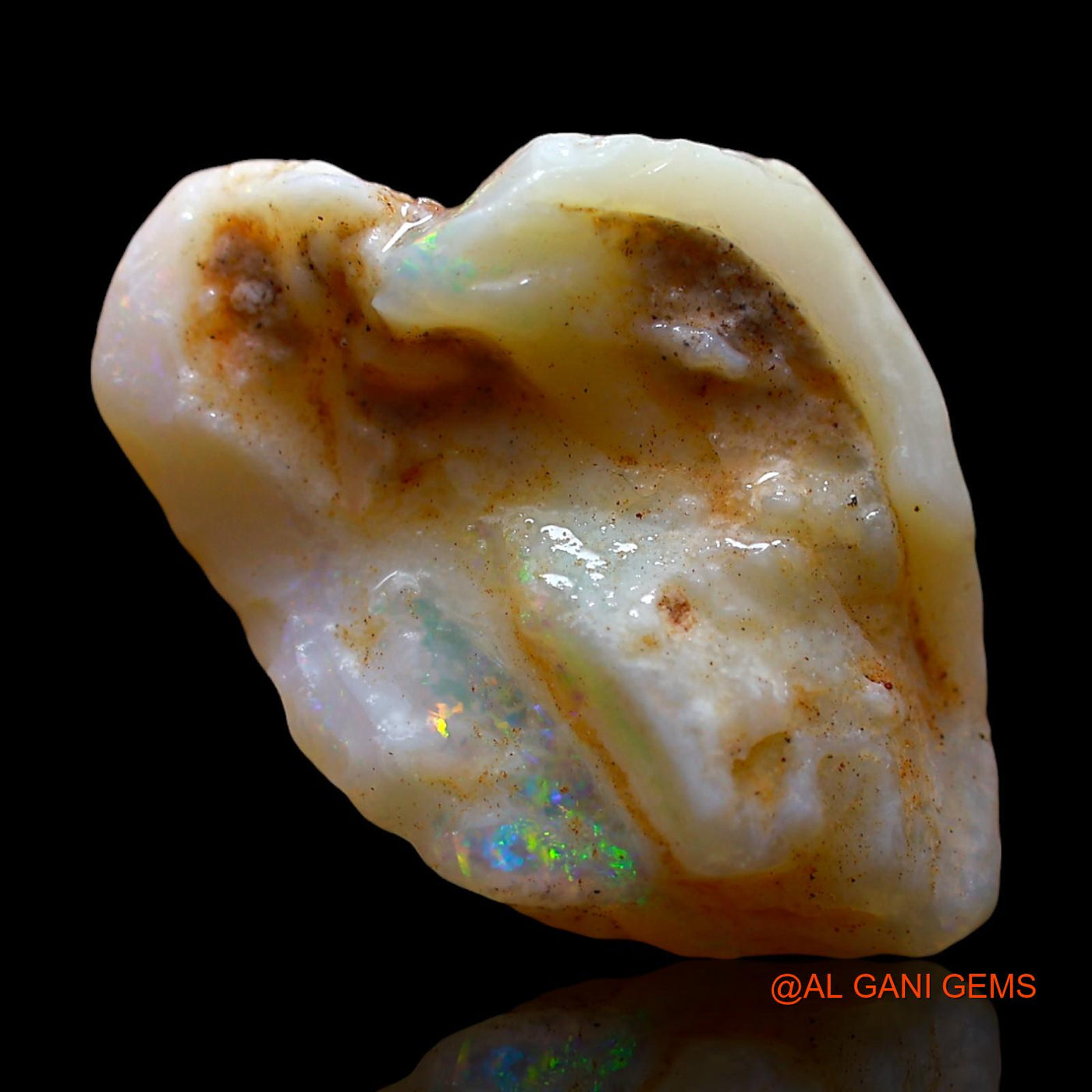 8.00 Cts Natural Australian Fire Opal Loose Gemstone Fancy Rough 20x14x9 mm RE-744