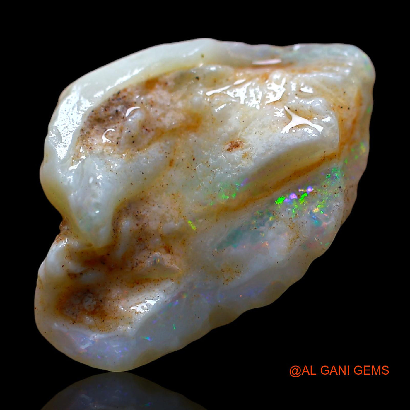 8.00 Cts Natural Australian Fire Opal Loose Gemstone Fancy Rough 20x14x9 mm RE-744