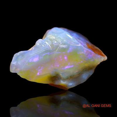 11.00 Cts Natural Australian Fire Opal Fancy Rough Loose Gemstone For Jewelry 18x15x10 mm RE-746