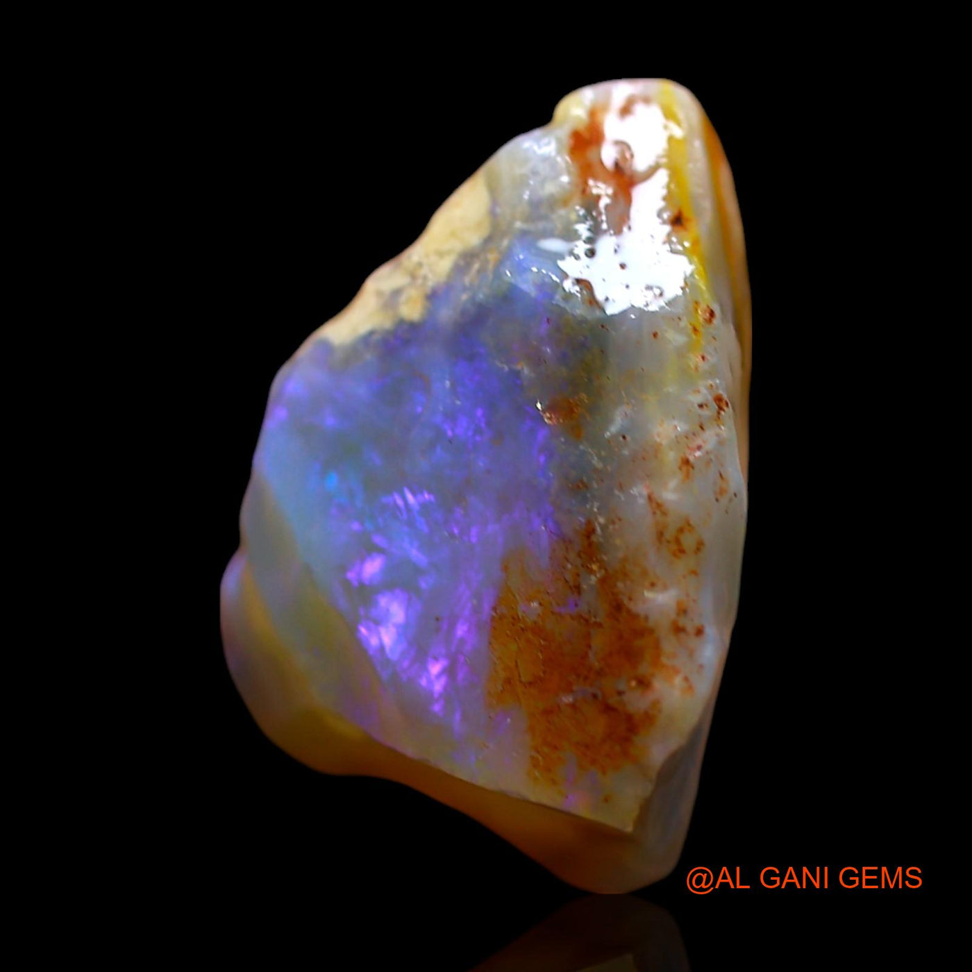 11.00 Cts Natural Australian Fire Opal Fancy Rough Loose Gemstone For Jewelry 18x15x10 mm RE-746