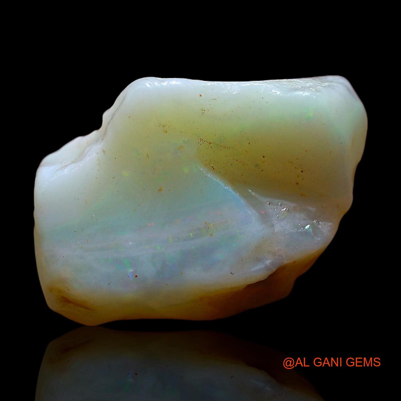 Natural Untreated Fire Opal Loose Gemstone Fancy Rough From Australia 13.00 Cts 18x14x12 mm RE-755