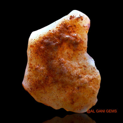 Natural Fire Opal Gemstone 6.00 Cts Loose Fancy Rough From Australia 20x15x4 mm RE-756