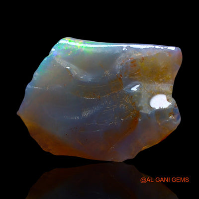 Natural Untreated Fire Opal Loose Gemstone Fancy Rough From Australia 6.00 Cts 19x14x4 mm RE-760