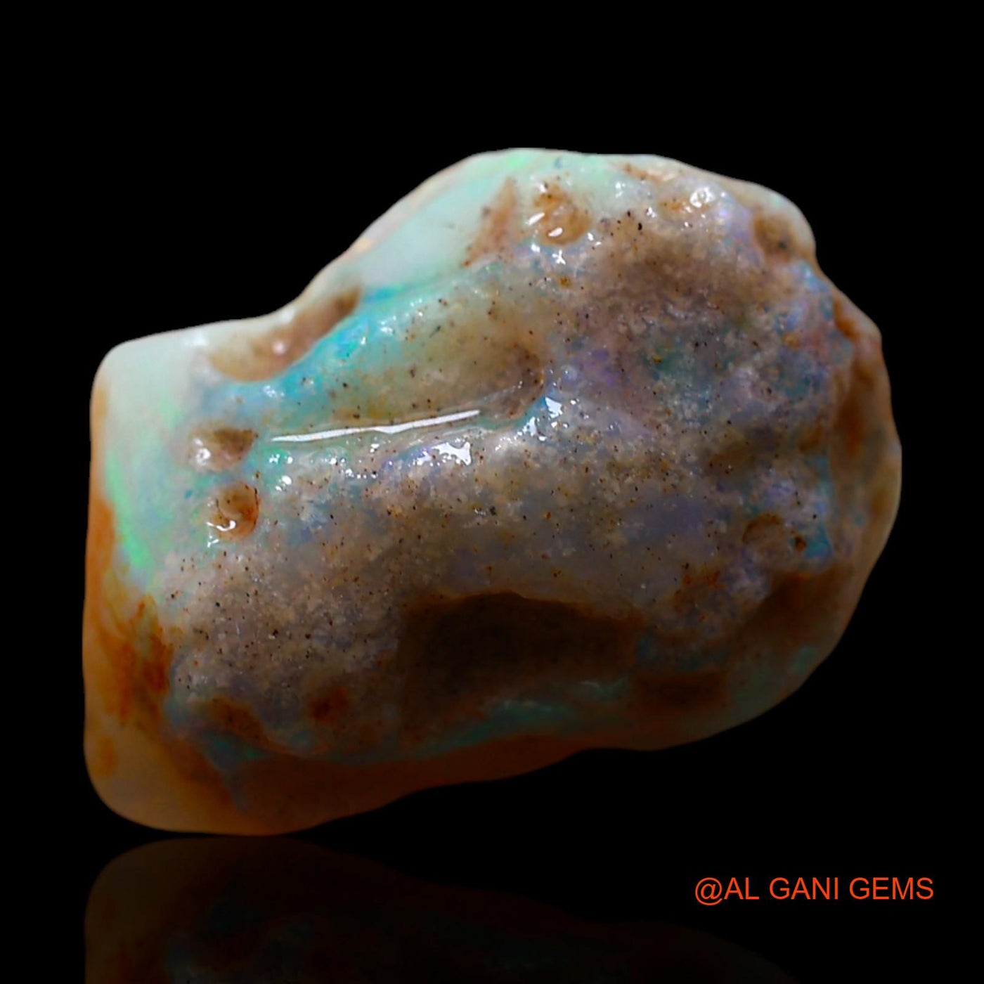 8.00 Cts Natural Australian Fire Opal Loose Gemstone Fancy Rough 17x13x8 mm RE-767