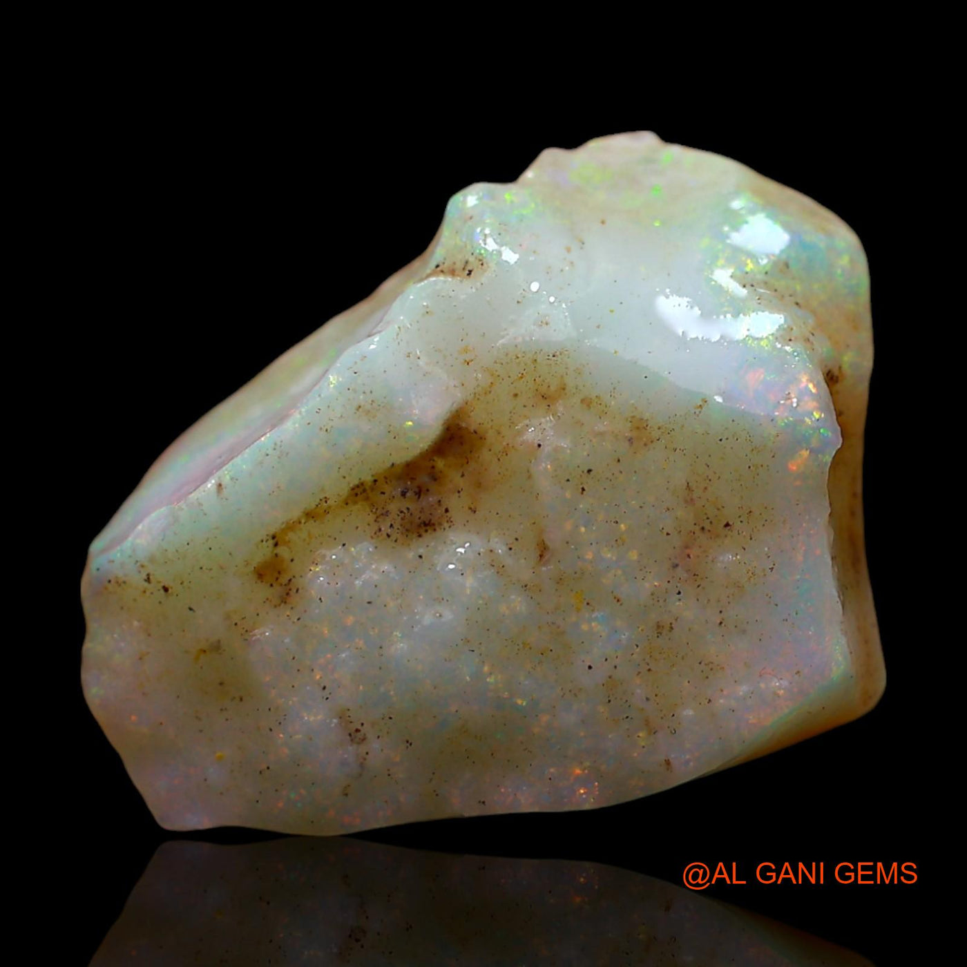 Natural Untreated Fire Opal Loose Gemstone Fancy Rough From Australia 6.00 Cts 16x12x5 mm RE-769