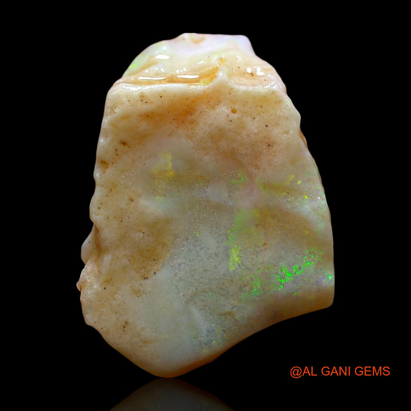 Natural Untreated Fire Opal Loose Gemstone Fancy Rough From Australia 6.00 Cts 16x12x5 mm RE-769