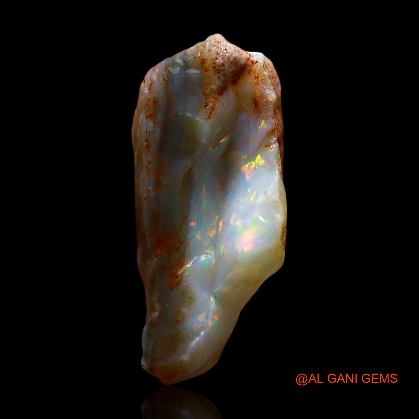 5.00 Cts Natural Australian Fire Opal Loose Gemstone Fancy Rough 17x10x7 mm RE-771