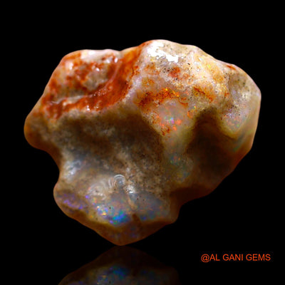 8.00 Cts Natural Australian Fire Opal Loose Gemstone Fancy Rough 16x15x9 mm RE-772