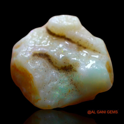 8.00 Cts Natural Australian Fire Opal Loose Gemstone Fancy Rough 15x13x6 mm RE-773