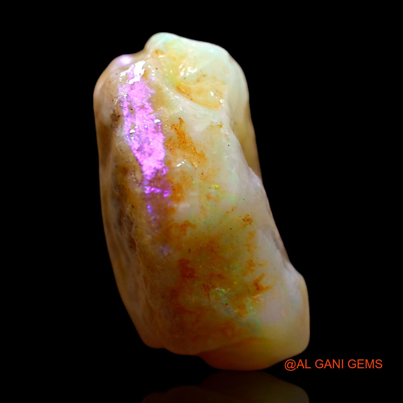 8.00 Cts Natural Australian Fire Opal Loose Gemstone Fancy Rough 15x13x6 mm RE-773