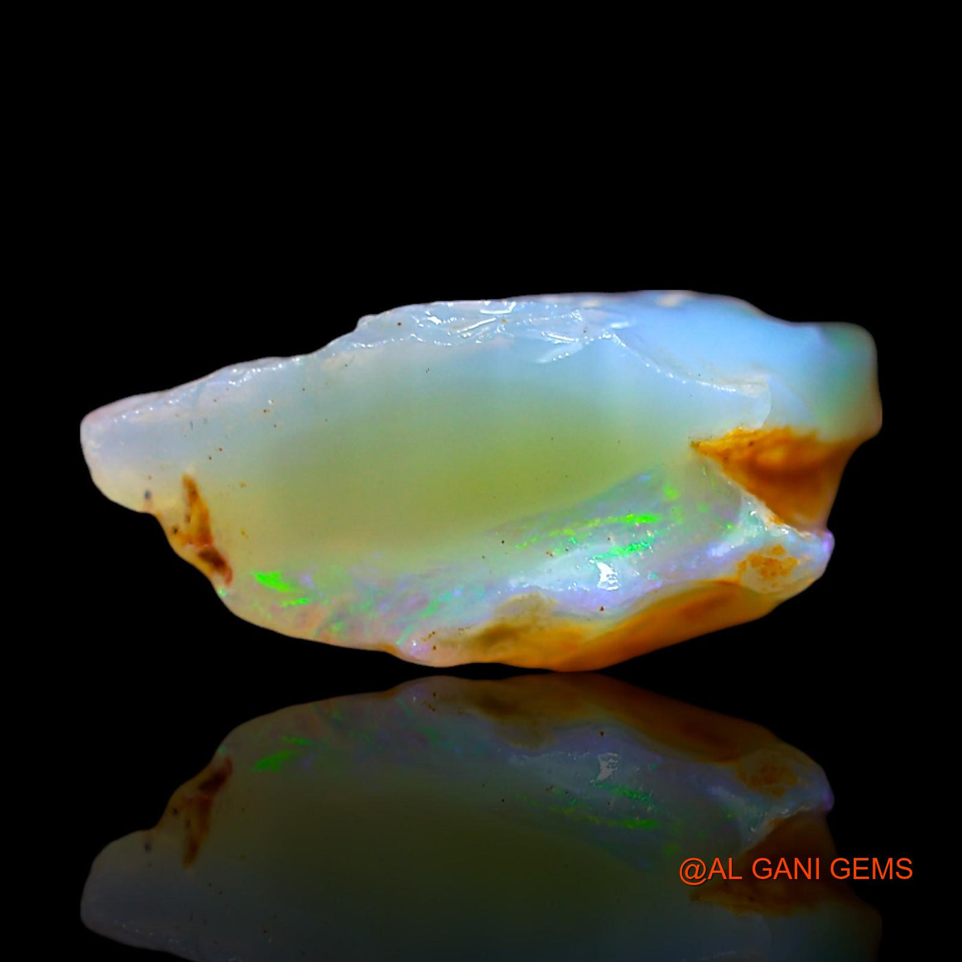 7.00 Cts Unheated Australian Fire Opal Loose Gemstone Fancy Rough Natural 15x14x7 mm RE-775
