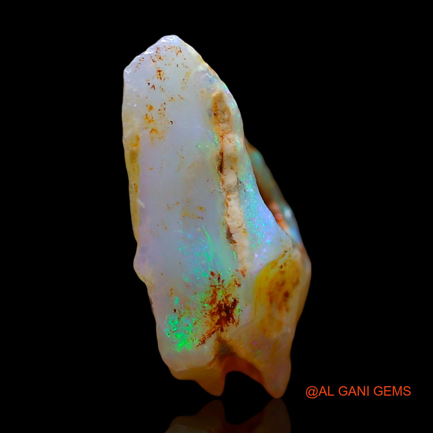 7.00 Cts Unheated Australian Fire Opal Loose Gemstone Fancy Rough Natural 15x14x7 mm RE-775