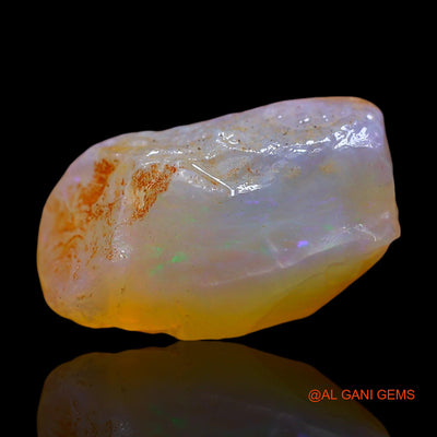Natural Untreated Fire Opal Loose Gemstone Fancy Rough From Australia 6.00 Cts 15x9x8 mm RE-787