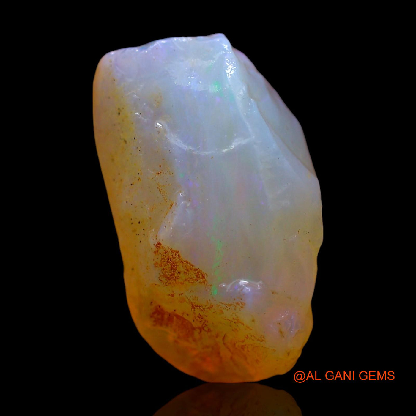 Natural Untreated Fire Opal Loose Gemstone Fancy Rough From Australia 6.00 Cts 15x9x8 mm RE-787