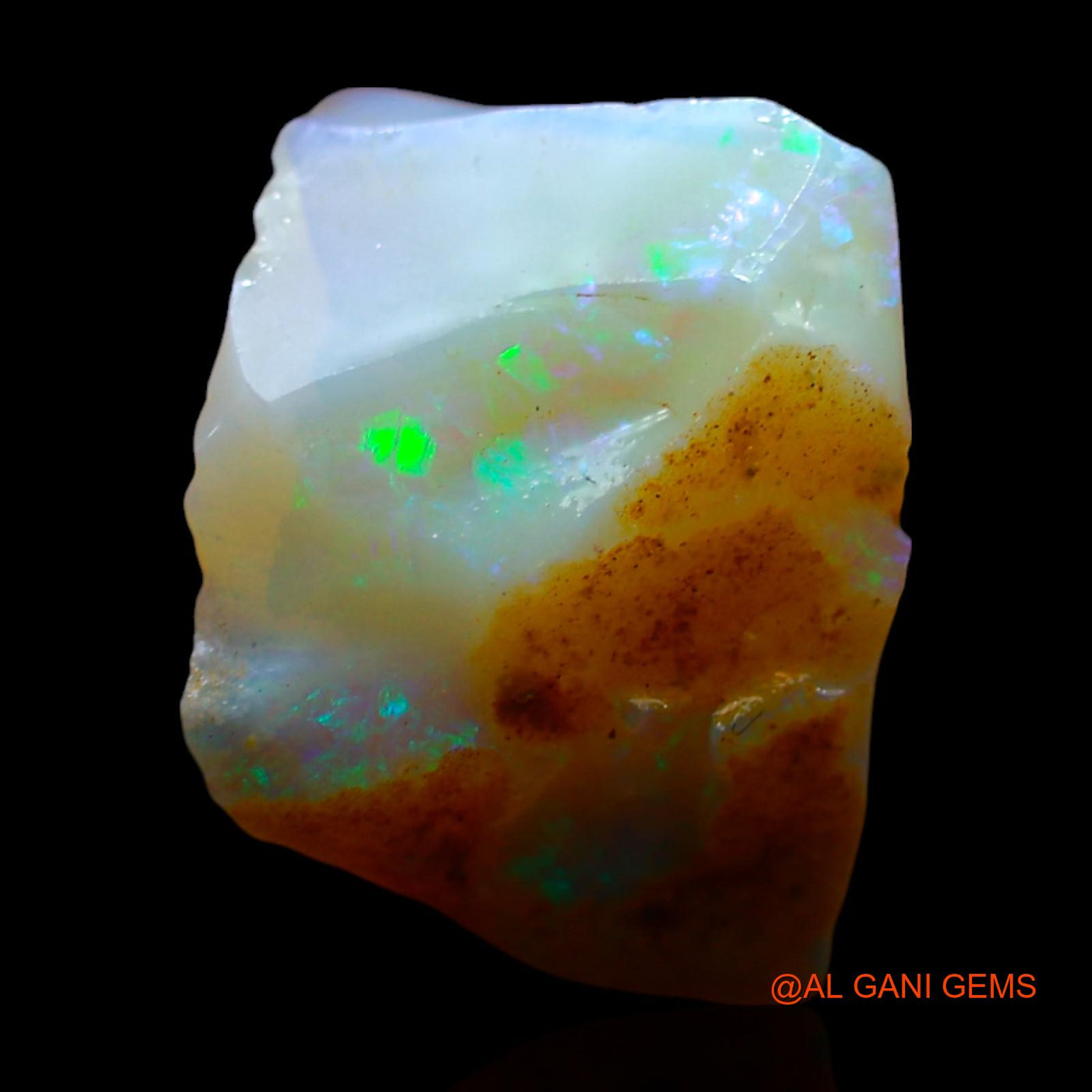 Natural Fire Opal Gemstone 4.00 Cts Loose Fancy Rough From Australia 13x11x7 mm RE-790