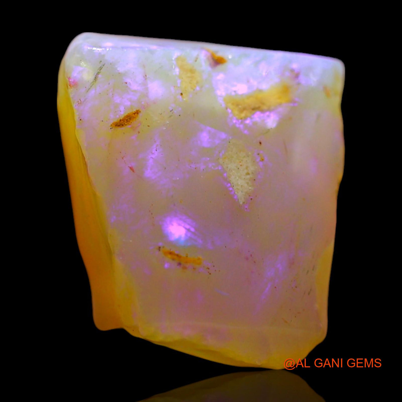 Natural Fire Opal Gemstone 7.00 Cts Loose Fancy Rough From Australia 14x11x6 mm RE-791