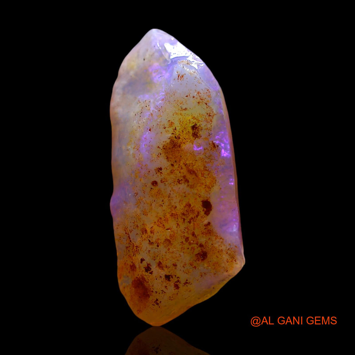 Natural Fire Opal Gemstone 4.00 Cts Loose Fancy Rough From Australia 19x8x5 mm RE-793