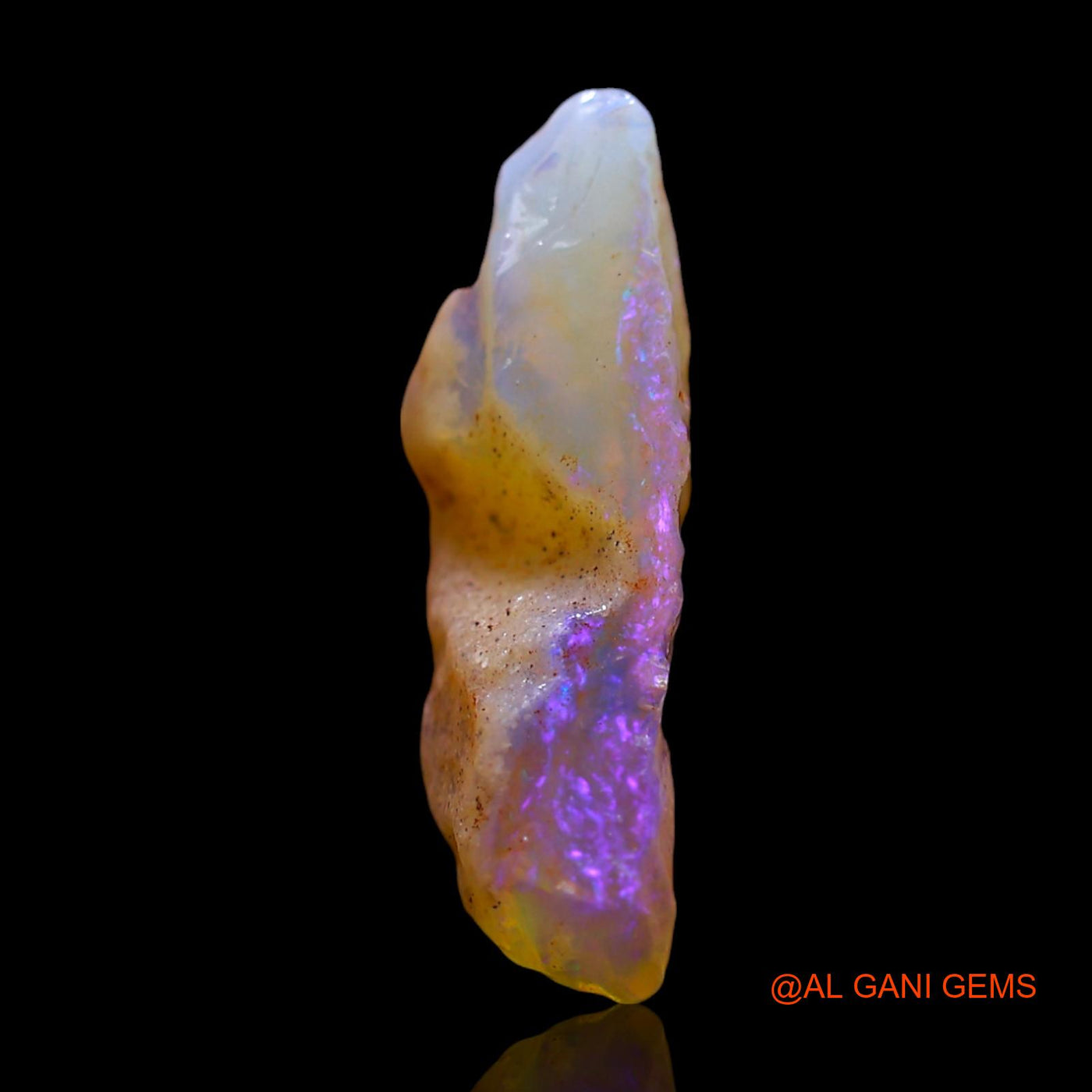 3.00 Cts Natural Australian Fire Opal Loose Gemstone Fancy Rough 17x8x5 mm RE-796