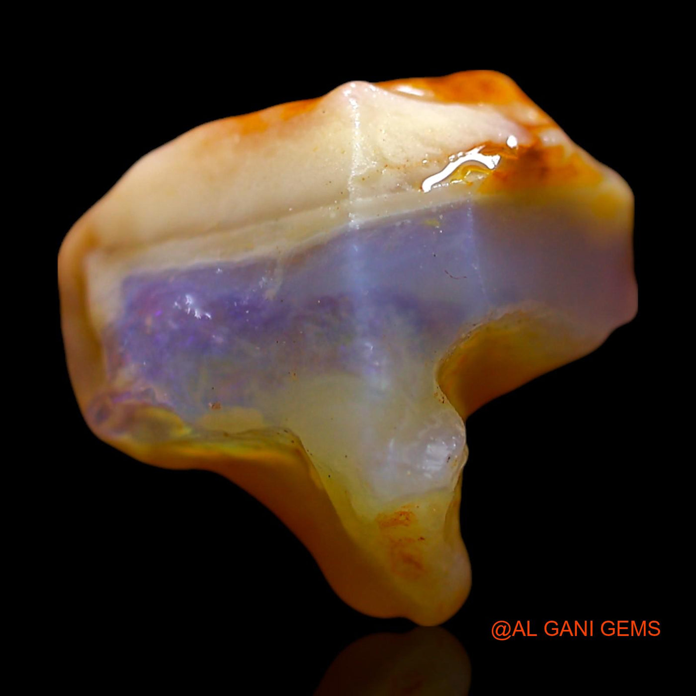 8.00 Cts Natural Australian Fire Opal Fancy Rough Loose Gemstone For Jewelry 12x10x12 mm RE-797