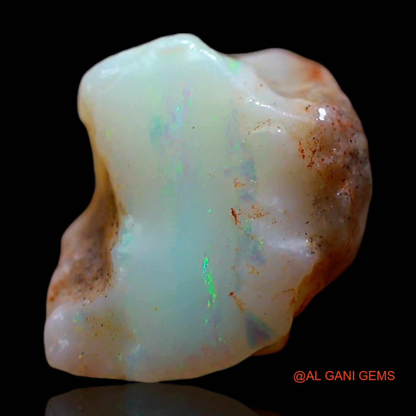 Natural Fire Opal Gemstone 6.00 Cts Loose Fancy Rough From Australia 13x11x9 mm RE-798