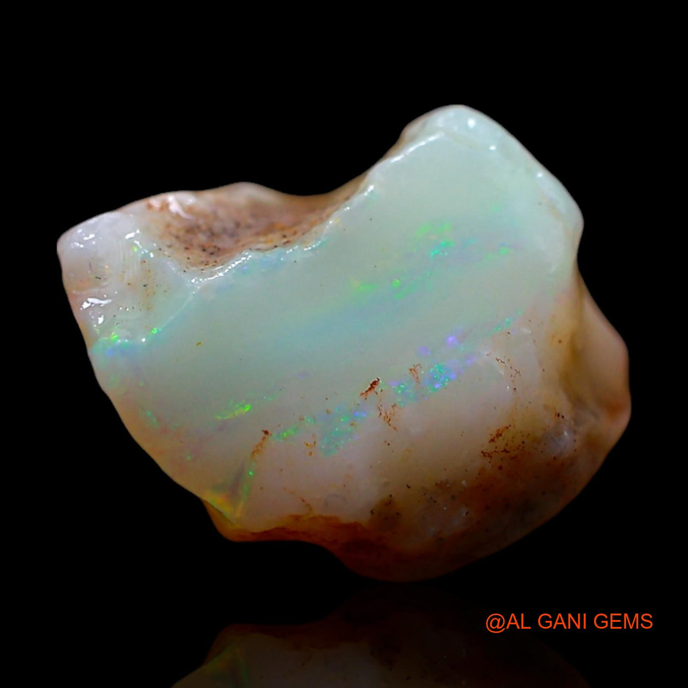 Natural Fire Opal Gemstone 6.00 Cts Loose Fancy Rough From Australia 13x11x9 mm RE-798