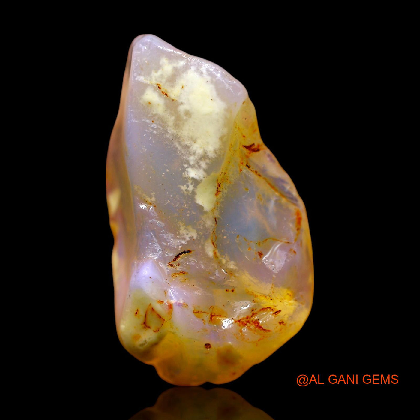 23.00 Cts Unheated Australian Fire Opal Loose Gemstone Fancy Rough Natural 29x16x10 mm RE-802