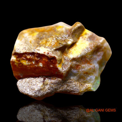 26.00 Cts Natural Australian Fire Opal Loose Gemstone Fancy Rough 25x20x11 mm RE-804