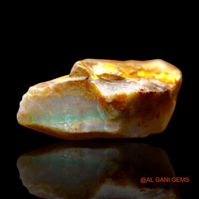 26.00 Cts Natural Australian Fire Opal Loose Gemstone Fancy Rough 25x20x11 mm RE-804