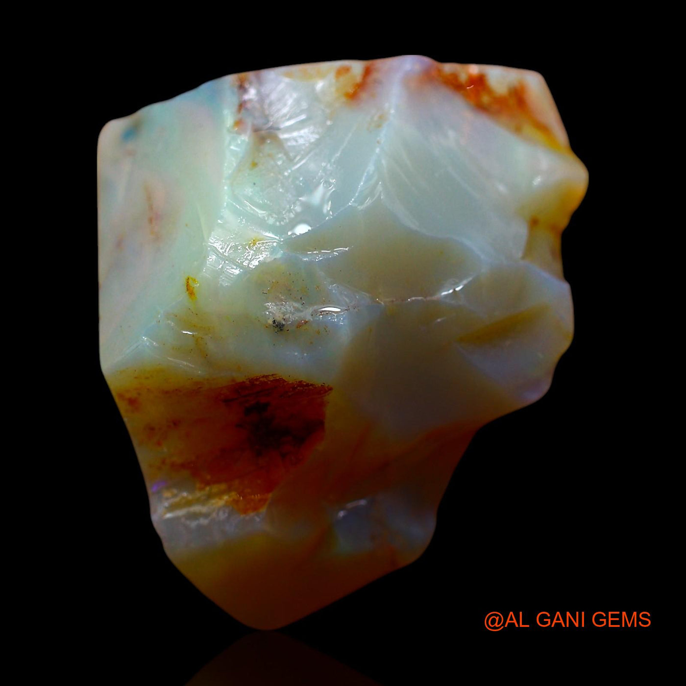 28.00 Cts Natural Australian Fire Opal Loose Gemstone Fancy Rough 25x21x13 mm RE-805