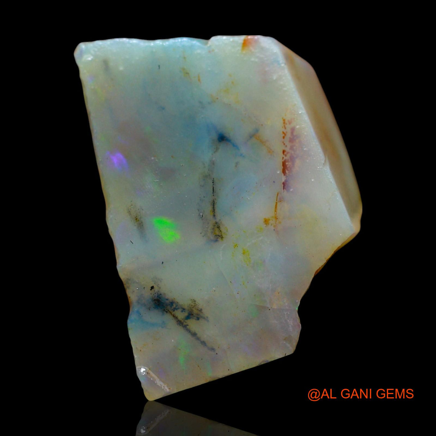 28.00 Cts Natural Australian Fire Opal Loose Gemstone Fancy Rough 25x21x13 mm RE-805