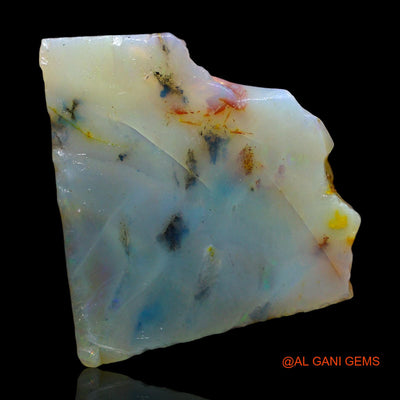 28.00 Cts Natural Australian Fire Opal Loose Gemstone Fancy Rough 25x21x13 mm RE-805